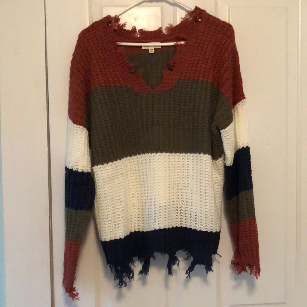 Multi colored sweater